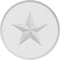 Ekena Millwork Standard Grayson Star Rosette With Beveled Edge, 6"W x 6"H x 1/2"P ROSP060X060X050GRY07 - alternate 2